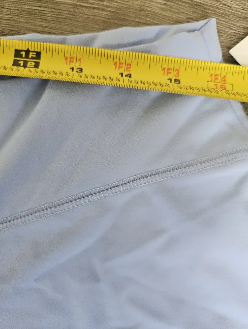 NWT Arizona Jean Co. Light Blue Ruched Back Capri Leggings Size XXL